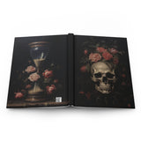 Dark Academia Floral Skull Aesthetic Notebook Journal