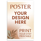 Custom Poster | Photo | Painting Printing, Print Your Design, Print Your Digital Download, Etsy Printable File Download Printing Services