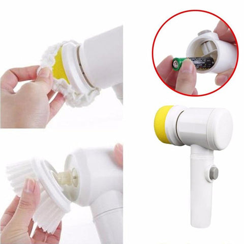 ScrubberPlus™ 5-In-1 Handheld Electric Cleaning & Scrubber Brush – Simply  Novelty