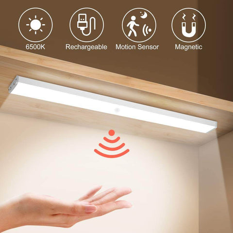 Stick-on Anywhere Portable Little Light Wireless LED Under Cabinet Lights  12-LED Motion Sensor Activated Night Light Build in Rechargeable Battery -  China Under Bed Light, Under Bed Lighting