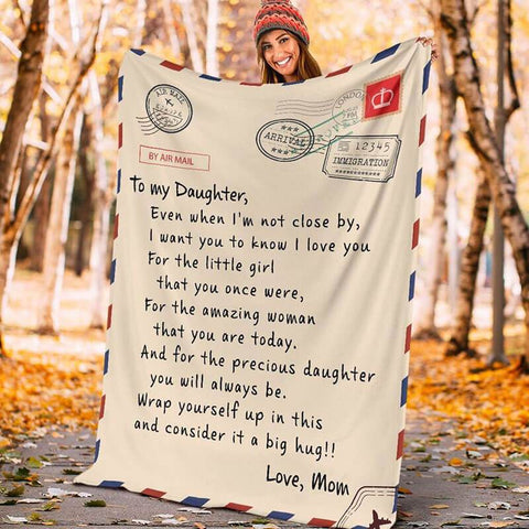 Personalized To My Mom Blanket From Daughter Son Love Letter Mail to M 