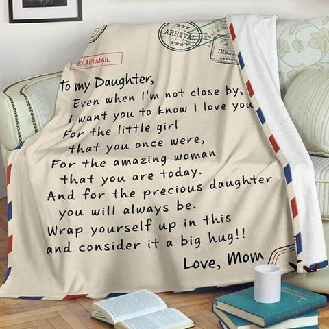 Personalized To My Mom Blanket From Daughter Son Love Letter Mail to M 