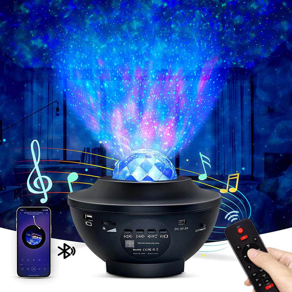 RelaxGlow™ Starry Sky Galaxy Projection Light Starry Sky / Black