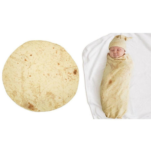 Burrito fashion swaddle blanket