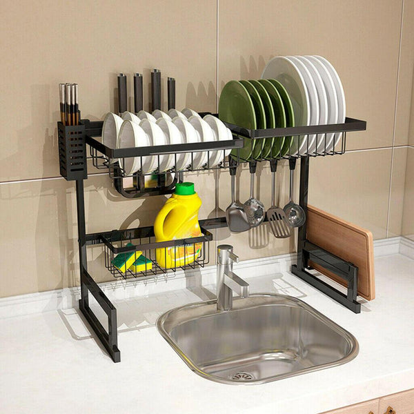 kitchen over sink dish drying rack